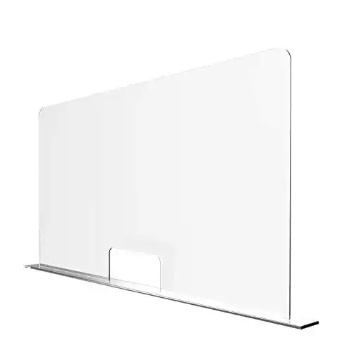 Spuckschutz 120×60 cm mit Durchreiche aus Solarplexius