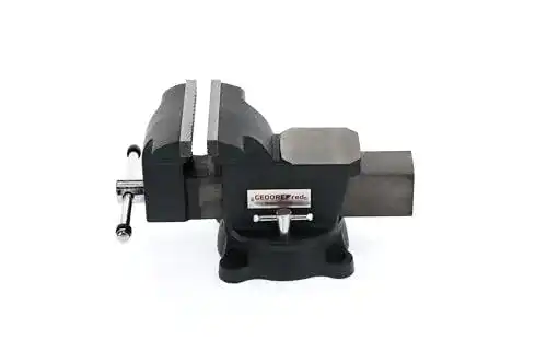 Drehbarer Schraubstock Gedore Red mit Amboss und 25 kN Spannkraft