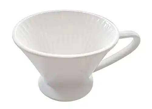 Porzellan Kaffeefilter 1×4 mit einem Loch für perfekten Kaffee