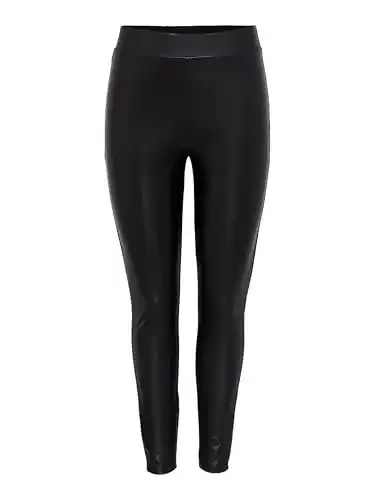 Leder-Leggings ONLY ONLCOOL für Frauen, normal geschnitten