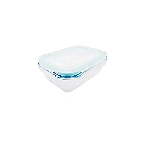 Steuber Cloc Frischhaltedose aus Glas, 370 ml, rechteckig