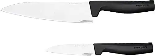 Fiskars Messer-Set Hard Edge mit Kochmesser und Gemüsemesser