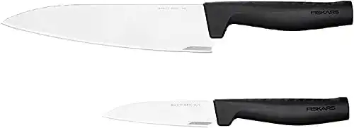 Fiskars Messer-Set Hard Edge mit Kochmesser und Gemüsemesser