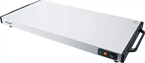 Warmhalteplatte von Steba WP 130 Edelstahl, 60 x 30 cm, mobil