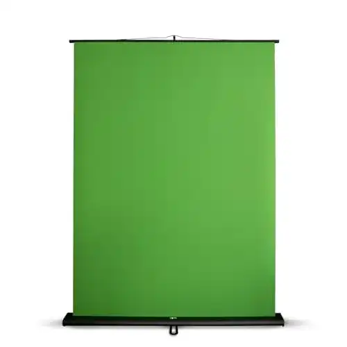 Ausfahrbarer Greenscreen Rollup von Floordirekt für Fotografie und Video