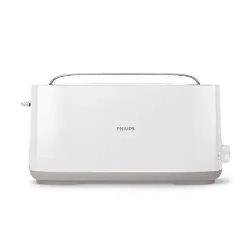 Philips Toaster HD2590/00 mit extra langem Schlitz und Warmhalterost