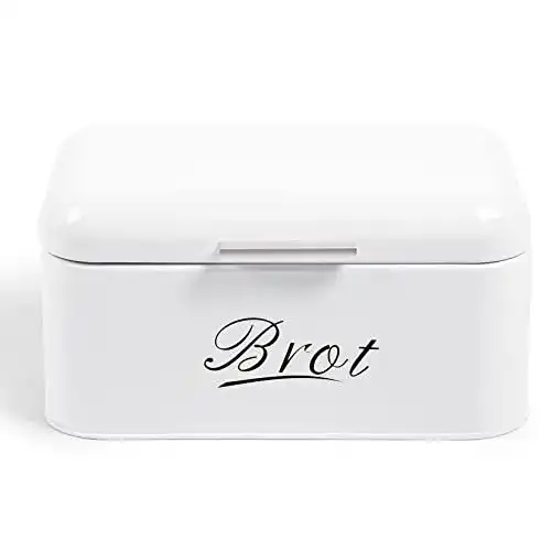 Brotkasten Theo&Cleo mit Deckel Metallbox zur Aufbewahrung von Knäckebrot