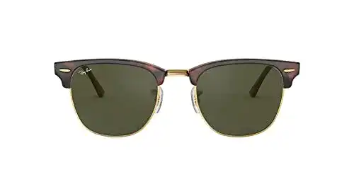 Ray-Ban Unisex Clubmaster Sonnenbrille im klassischen Retro-Design