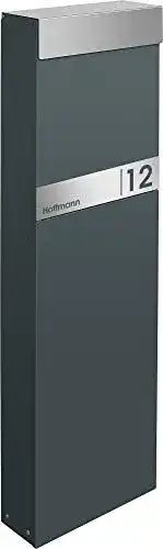 Standbriefkasten Frabox Namur in Anthrazitgrau RAL 7016 aus Edelstahl