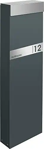 Standbriefkasten Frabox Namur in Anthrazitgrau RAL 7016 aus Edelstahl
