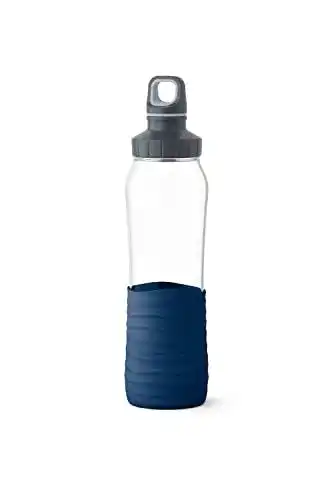 Emsa N31006 Drink2Go Glas Trinkflasche 0,7 Liter