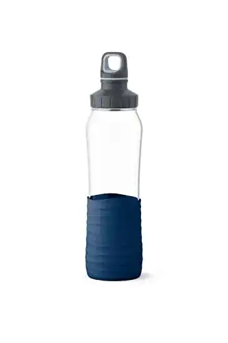 Emsa N31006 Drink2Go Glas Trinkflasche 0,7 Liter