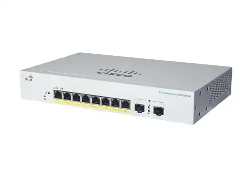 Cisco Business CBS220-8T-E-2G Smart Switch mit 8 GE-Ports und 2 SFP