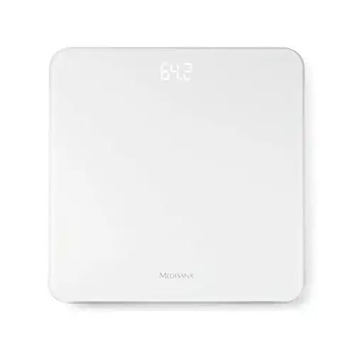 Medisana PS 435 Digitale Personenwaage mit Glasoberfläche und LED-Display