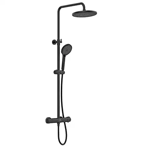 Homelody Duschsystem mit Regendusche und Thermostat
