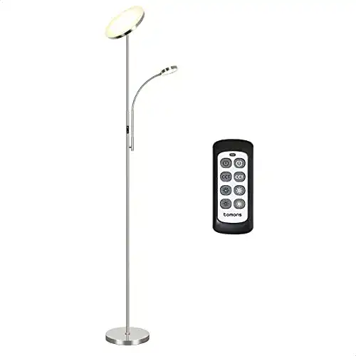 Stehlampe für Büro und Wohnzimmer, LED und dimmbar