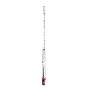 Alkoholmeter HHTEC 0-100 Vol% mit Thermometer und Eintauchzylinder
