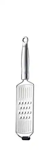 Rösle Grobreibe aus Edelstahl 18/10 mit Silikonstandfuß und Schutzcover