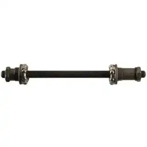 Fahrradachse Point Unisex Jugend Hinterradachse schwarz, 9,5 mm Durchmesser