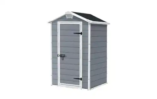 Gartenschrank Keter Manor 4×3 Gartenhaus aus wetterfestem Kunststoff