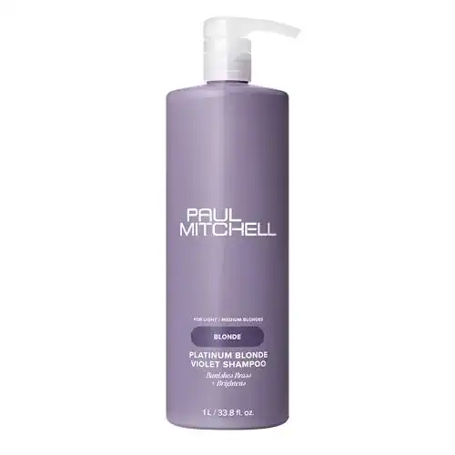Paul Mitchell Platinum Blonde Shampoo – Violettshampoo für Blond, Grau und Weiß