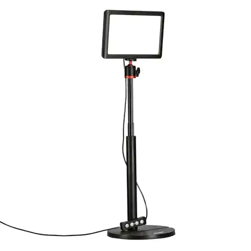 Rollei Lumis Key-Light Videoleuchte mit Tischstativ und LED Technik