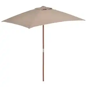 Rechteckiger Balkonschirm von Vidaxl 150×200 cm in Taupe