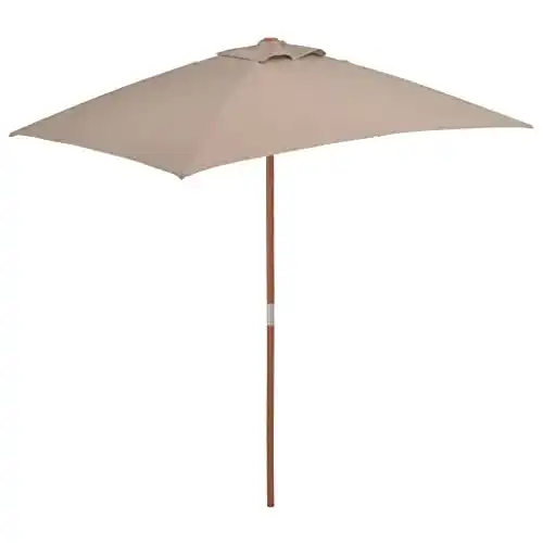 Rechteckiger Balkonschirm von Vidaxl 150×200 cm in Taupe