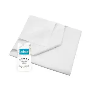 Bettlaken Zollner Linon, Betttuch ohne Gummi, 150×260 cm
