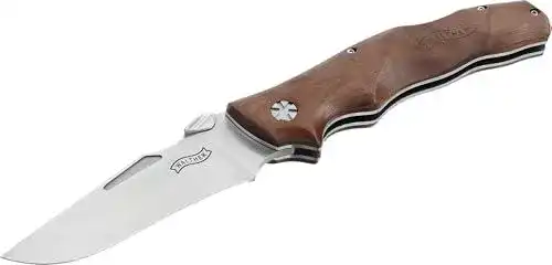 Walther Messer Adventure Folder Wood – Robustes Outdoormesser mit Holzgriff