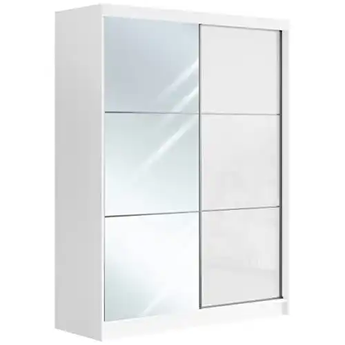 Schwebetürenschrank MKS MEBLE mit Spiegel und Stauraum
