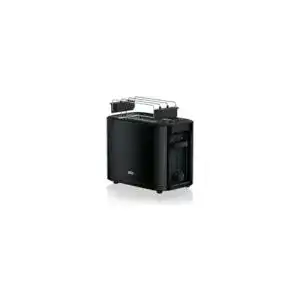 Braun HT 3010 BK Toaster mit Doppelschlitz und Brötchenaufsatz