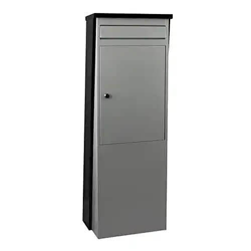 Standbriefkasten Safepost Eurotrend No.1 in Anthrazit und Silbergrau