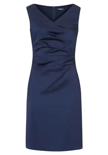 Satin-Kleid von Vera Mont für Damen in Blau, Modell 0058/4822