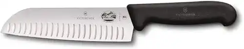 Victorinox Fibrox Santokumesser – Allzweckmesser mit Kullenschliff