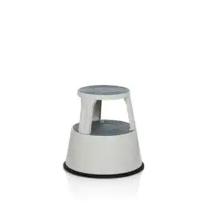 Elefantenfuß-Hocker Hjh Office Tritthocker TIO-M II Metall 42 cm