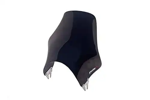 Puig 0869N Motorrad-Windschild Windschutzscheibe für Naked-Modelle schwarz