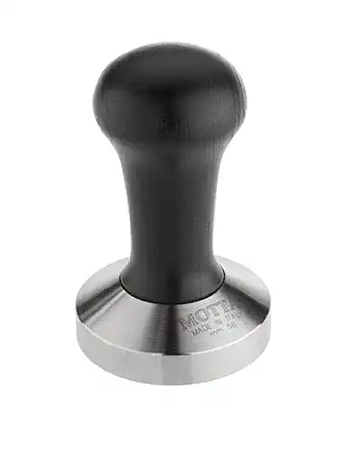 Tamper Motta 8100/B aus Edelstahl mit Holzgriff, 58 mm
