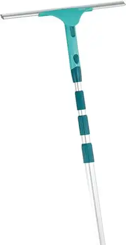 Teleskop Fensterwischer Leifheit Set Window Slider XL mit Mikrofaserbezug