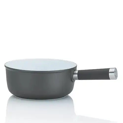Kela Käsefonduepfanne Meyrin 21 cm, 2 L, Aluguss, grau, spülmaschinengeeignet