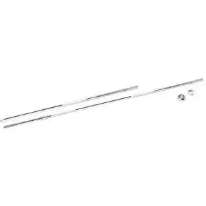 Langhantelstange Bad Company 168 cm Chrom mit Sternverschlüssen