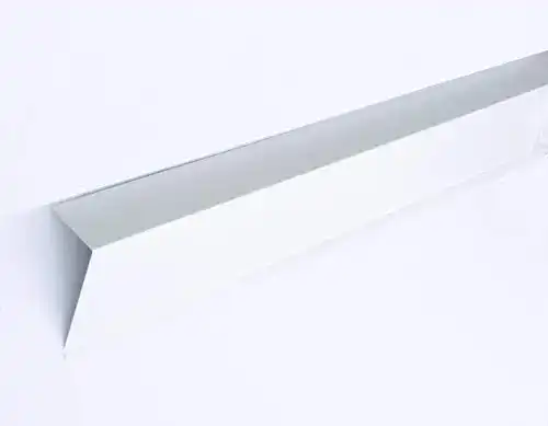 Ortgangblech aus Aluminium 0,8mm 60x125x2000mm für Dachabschlüsse