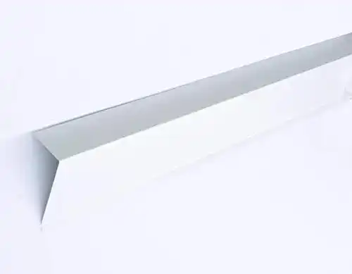 Ortgangblech aus Aluminium 0,8mm 60x125x2000mm für Dachabschlüsse