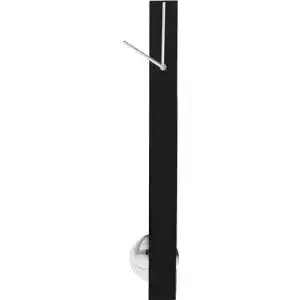 Pendeluhr Kare Design Pendulum in Schwarz/Silber für Wandmontage
