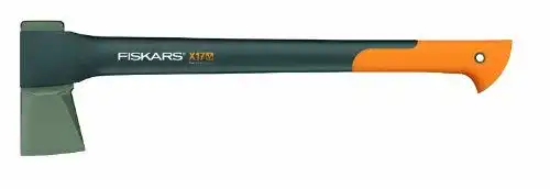 Fiskars Spaltaxt X17 mit 60 cm Länge und orangefarbenem Griff