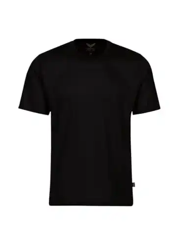 Schwarzes Trigema Herren T-Shirt 636202 in Größe Small