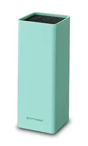 Echtwerk Universal-Messerblock Square für Küchenmesser, hellblau, 30 cm