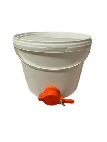 Honigeimer Silplast mit Abfüllhahn und Deckel, 10 Liter