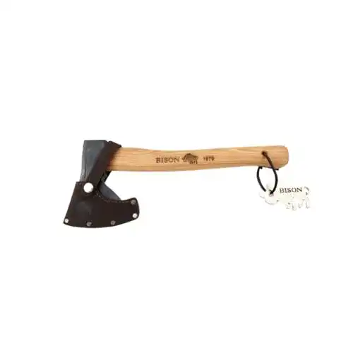 Bison Jägerbeil 1879, 500g, 330 mm, natur, Handbeil für Forst- und Gartenarbeiten