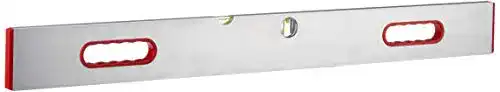 Wasserwaage 2 m Metrica Nivellierungslatte mit Griff, 32670, Rot